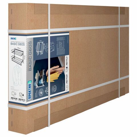 Гардеробная система BASIC G60S (в530*ш640*г350мм), 2 полки, 1 штанга, графит, S70299913415