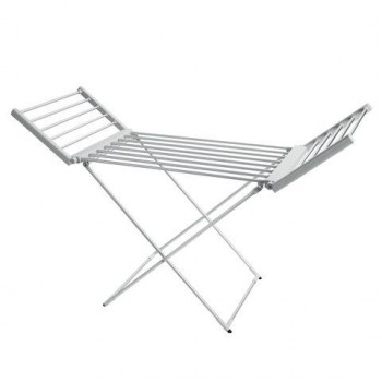 Сушилка для белья напольная, электрическая, раскладная, алюминиевая, три зоны сушки, нагрев 60°С, LAIMA HOME, 700978