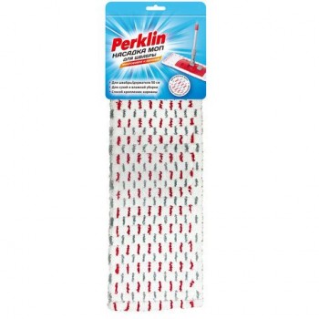 Насадка МОП плоская для швабры/держателя 50 см, микрофибра/абразив (ТИП К), PERKLIN, 700985