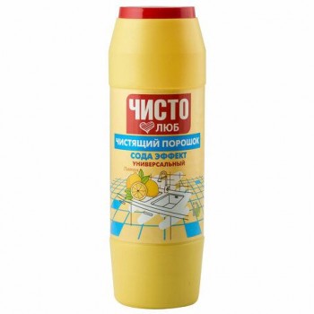 Чистящее средство порошок 400г ЧИСТОЛЮБ 8 шт. "Лимон", 2300053