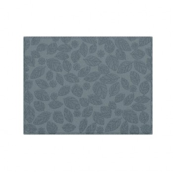 Коврик для сушки посуды из микрофибры, 38х50см, жаккард, "ЛИСТОПАД", СЕРЫЙ, 320г/м2, BOOMHOUSE (БумХаус), 701150