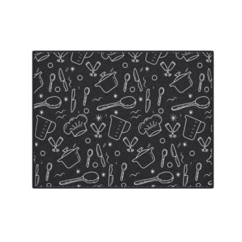 Коврик для сушки посуды из микрофибры, 31х47см, "КУХНЯ", 440г/м2, BOOMHOUSE (БумХаус), 701154