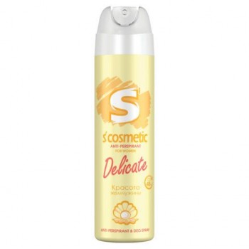Дезодорант-антиперспирант женский 145мл S’COSMETIC "Delicate", ш/к 32193, 5-05.01.024.15