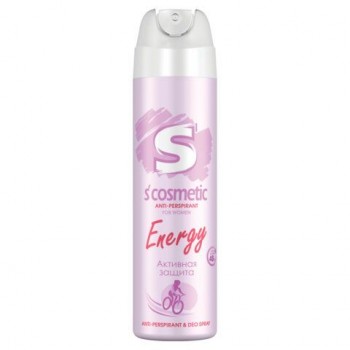 Дезодорант-антиперспирант женский 145мл S’COSMETIC "Energy", ш/к 32209, 5-05.01.025.15
