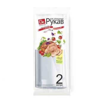 Рукав для запекания с завязкой в упаковке, 30 см х 2 м, 12 мкм, GRIFON 50 шт., ШК2075, 101-207
