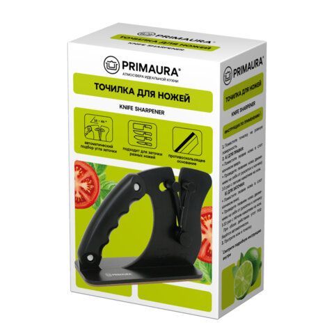 Точилка для ножей (ножеточка) ручная, автоматический угол заточки, PRIMAURA, 701624