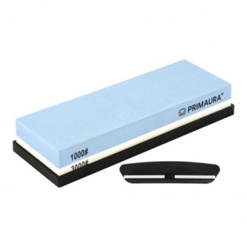 Точильный камень водный, 1000/3000 грит, с фиксатором угла заточки, PRIMAURA, 701627