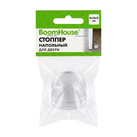 Стоппер напольный прозрачный, ограничитель для двери 1 шт., BoomHouse 12 шт., 701843