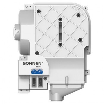 Сушилка для рук СКРЫТОГО МОНТАЖА SONNEN HSD-A3880, 1200 Вт, 95 м/с, IPX4, пластик, белая, 701866