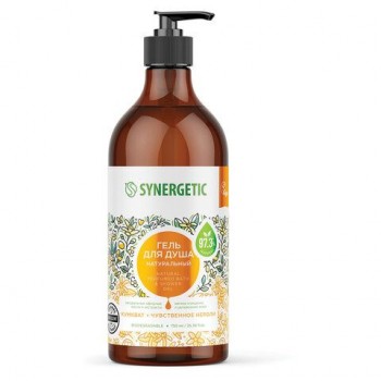 Гель для душа 750мл SYNERGETIC "Кумкват и чувственное нероли" натуральный, биоразлага, 400008