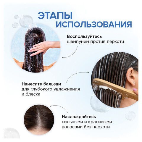 Шампунь-бальзам 400мл SYNERGETIC HAIR THERAPY "Против перхоти 2 в 1", мята и лайм, ш/, 701409