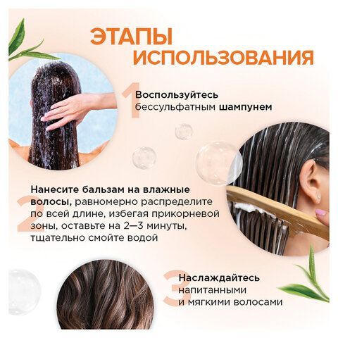 Бальзам для волос 400мл SYNERGETIC "Максимальное питание и восстановление", натуральн, 702401