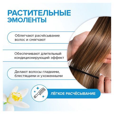 Бальзам для волос 400мл SYNERGETIC "Объём и укрепление волос", натуральный, ш/к 55073, 702402