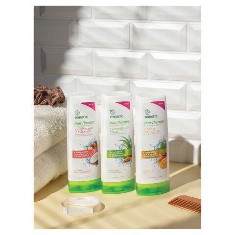Бальзам для волос 360мл SYNERGETIC HAIR THERAPY "Объем и густота волос", натуральный,, 701419