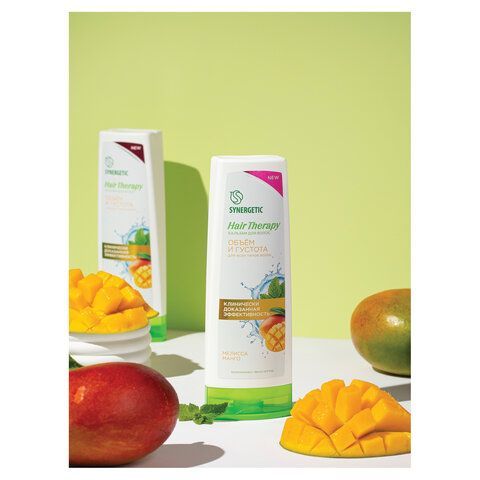 Бальзам для волос 360мл SYNERGETIC HAIR THERAPY "Объем и густота волос", натуральный,, 701419