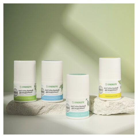 Дезодорант 50мл SYNERGETIC "Без запаха", роликовый, натуральный, 300015