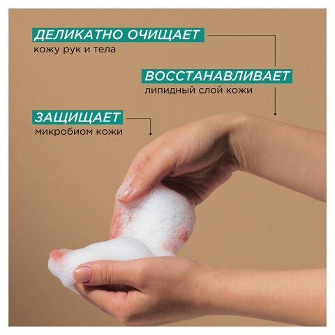 Мыло жидкое 380мл SYNERGETIC "Сандал и ягоды можжевельника", биоразлагаемое, дозатор,, 105003