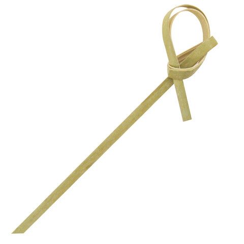 Шпажки-пики для канапе бамбуковые форма "Узелок" 6 см, 100 шт, BOOMHOUSE, 701973