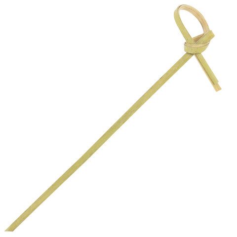 Шпажки-пики для канапе бамбуковые форма "Узелок" 9 см, 100 шт, BOOMHOUSE, 701974