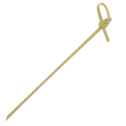 Шпажки-пики для канапе бамбуковые форма "Узелок" 12 см, 100 шт, BOOMHOUSE, 701976