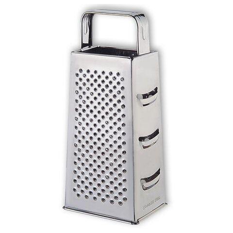 Терка 4-х сторонняя 24 см, нержавеющая сталь, хромированная ручка, PRIMAURA, 702081