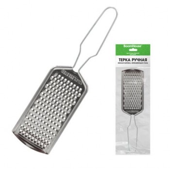 Терка ручная, мелкая нарезка, нержавеющая сталь, BOOMHOUSE 30 шт., 702091