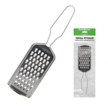 Терка ручная, средняя нарезка, нержавеющая сталь, BOOMHOUSE 30 шт., 702092
