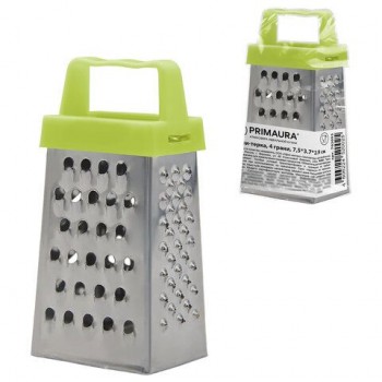 Мини-терка, 4-х сторонняя, 7,5х3,5x3 см, нержавеющая сталь, PRIMAURA 48 шт., 702095