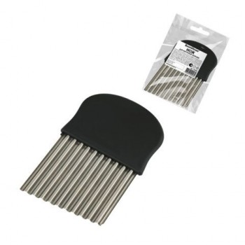 Нож для фигурной нарезки, 13,5 см, нержавеющая сталь, черный, BoomHouse 24 шт., 702096