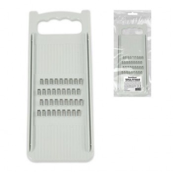 Терка ручная для моркови по-корейски, нержавеющая сталь, белая, BOOMHOUSE 15 шт., 702100