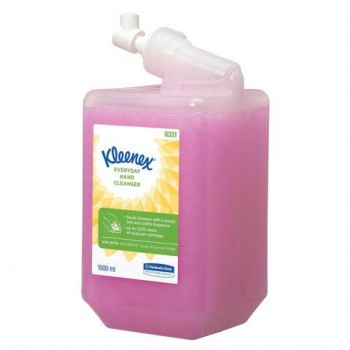 Картридж с жидким мылом одноразовый KIMBERLY-CLARK Kleenex Everyday Use, 1л, розовый, артикул 6331