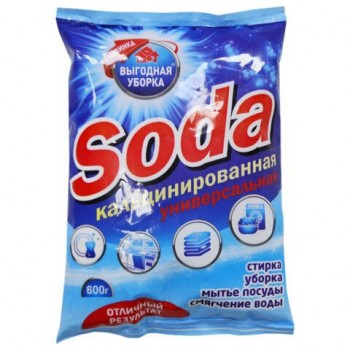 Сода кальцинированная 600г ВЫГОДНАЯ УБОРКА, РЕНЕССАНС КОСМЕТИК 4 шт., МИНПРОМТОРГ, ш/к 3472, 2959