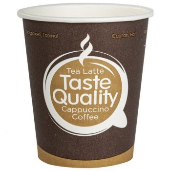 Стакан одноразовый бумажный 250мл КОМПЛЕКТ 50шт односл. Taste Quality х/г,ФОРМАЦИЯ, H, HB80-280-0004