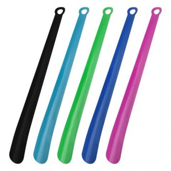 Ложка рожок для обуви МЕТАЛЛИЧЕСКАЯ 50 см, 5 цветов ассорти, SHEGRA 10 шт. (ШЕГРА), 702505