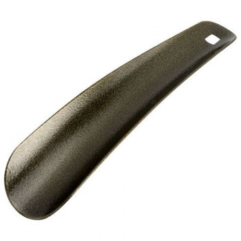 Ложка рожок для обуви с ушком МЕТАЛЛИЧЕСКАЯ 15 см, антик БРОНЗА, SHEGRA 32 шт. (ШЕГРА), LUXE, 702513