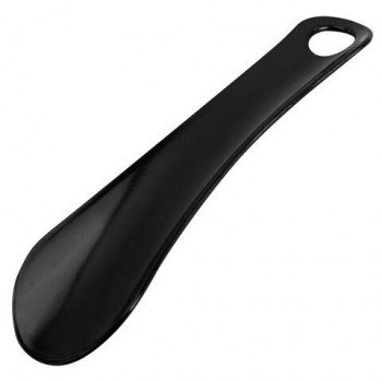Ложка рожок для обуви ПЛАСТИКОВАЯ 15см, ЧЕРНАЯ, WBZ 60 шт. SHOES, 702522