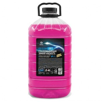 Жидкость незамерзающая стеклоомывающая 3л GRASS ICE CLEAN -20С изопропил (безопасная), 110487
