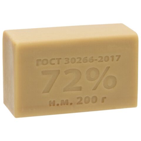 Мыло хозяйственное 72% 200г ММЗ "Антибактериальное", без упаковки, ш/к транспортной у