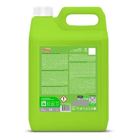 Гель для стирки белья концентрированный гипоаллергенный 5л DORY by GRASS "Фруктово-цв, 125963