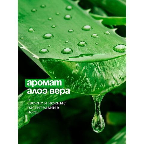 Мыло-крем жидкое гипоаллергенное 1л GRASS MILANA "Алоэ Вера", дозатор, 126601