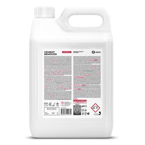 Средство для уборки после строительства 5,8кг GRASS CEMENT REMOVER PROFESSIONAL, кислотное, 125442