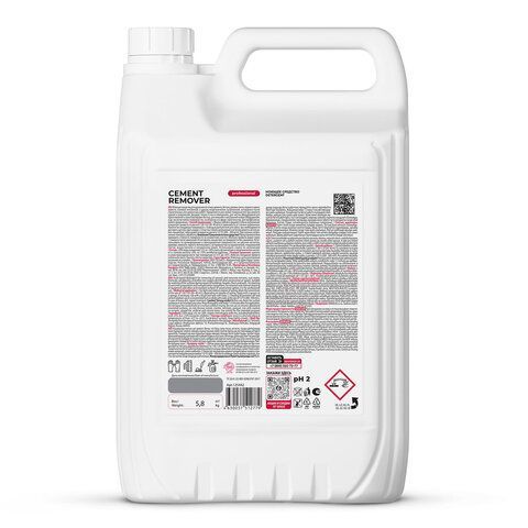 Средство для уборки после строительства 5,8кг GRASS CEMENT REMOVER PROFESSIONAL, кислотное, 125442