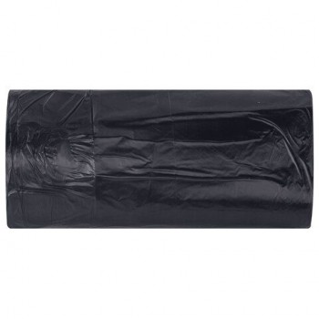 Мешки для мусора 30л черные в рулоне 50 штук сверхпрочные, ПВД 30 мкм, 50x58см, LAIMA, 702650