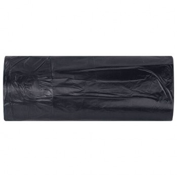 Мешки для мусора 60л черные в рулоне 20 штук сверхпрочные, ПВД 45 мкм, 50x70см, LAIMA, 702654