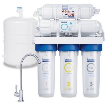 Фильтр для воды с краном и баком БАРЬЕР "ПРОФИ Осмо 100 М",обратный осмос 6 ступеней, Н152Р01