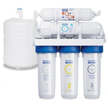 Фильтр для воды с баком в комплекте БАРЬЕР "ПРОФИ Осмо 100" обратный осмос 5ступеней, Н151Р10