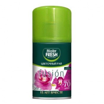 Сменный баллон 250мл MASTER FRESH "Цветочный рай" для автоматических освежителей, шк 71332, С0006614