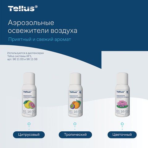 Сменный баллон 100мл Tellus/TORK (Система АF1) СТАНДАРТ, цветочный аромат, 611602