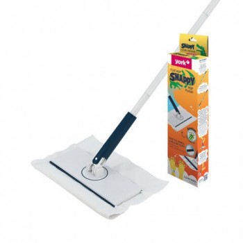 Швабра с автозахватом SNAPPY черенок 127см, флаундер 25х10см, салфетка 30х30см микроф, 82230
