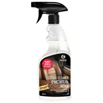 Очиститель кожи для салона автомобиля 600 мл GRASS LEATHER CLEANER, распылитель, 110396